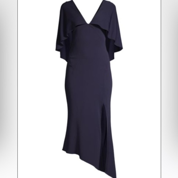 GINGER & SMART Figurative Capelet Dress - New with tags - navy - Picture 5 of 5